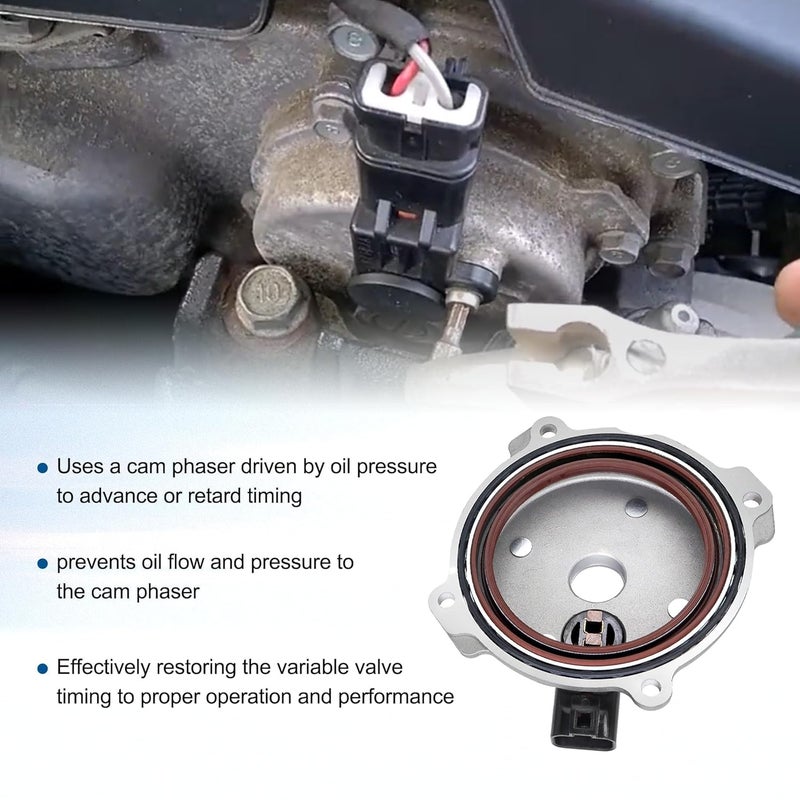 Panwarmoll VVT Engine Variable V-alve Timing VVT Solenoid with Camshaft Sensor Fit for 2015-2021 Hyundai Sonata Santa Fe Tucson Genesis G70 Kia Optima Sorento Sportage Stinger 2.0 2.4L Replace # 24360-2GGB0 - Image 5